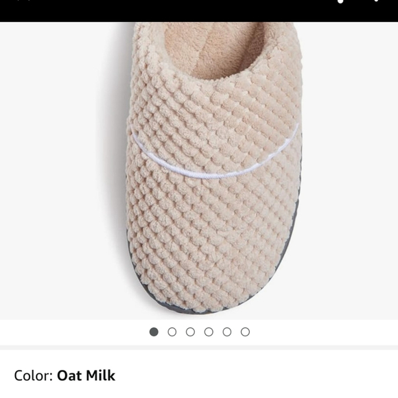 Laura Ashley Women's Oat Milk Slippers Size S 5-6 NWT - Picture 7 of 7